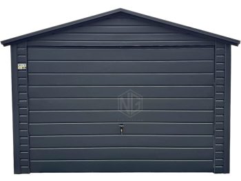 Blechgarage 3,5x6m - Schwingtor - Anthrazit - Satteldach ID887