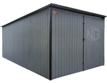 Blechgarage 3x4m - Schwingtor - Flachdach GP575