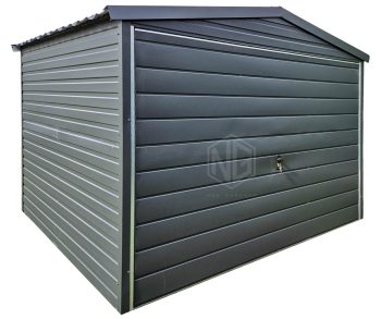 Gartenhaus - Garage - Gartenschuppen 3x3m Schwingtor - Anthrazit - Satteldach | GP628 |