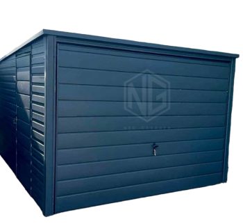Blechgarage 3x5m Schwingtor Tür Anthrazit Pultdach ID404