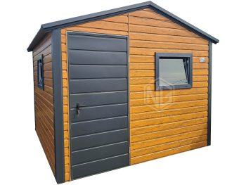 Gartenhaus - Gartenschuppen 3x2,5m - Tür - Holzoptik - Satteldach | ID992 |