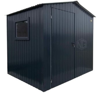 Gartenhaus - Gartenschuppen 2,5x2m - Tür - PVC Kippfenster - Anthrazit - Satteldach ID916