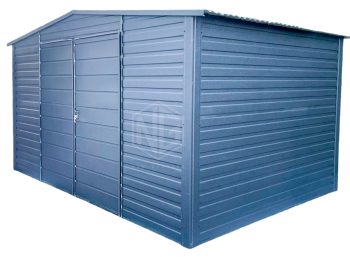 Gartenhaus - Gartenschuppen 4x3m - Zweiflügeliges Tor - Anthrazit - Satteldach GP490