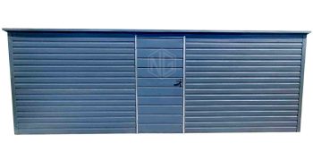 Gartenhaus - Gartenschuppen 6x3m - Tür - Anthrazit - Flachdach GP438