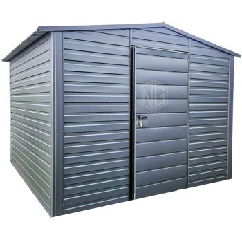 Gartenhaus - Gartenschuppen 3x3m - Tür - Anthrazit - Satteldach GP429