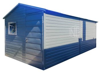 Gartenhaus - Gartenschuppen 3x6m - Tür - PVC Kippfenster - Anthrazit - Satteldach ID649