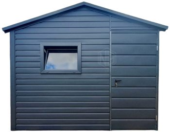 Gartenhaus - Gartenschuppen 3x3m - PVC Kippfenster - Tür - Anthrazit - Satteldach ID634