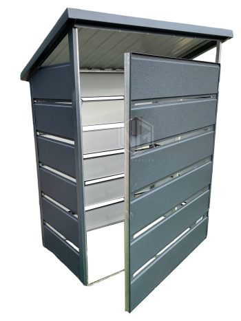 Mulltonnenbox 1,0x0,5m - Pultdach -  GP154  (1)