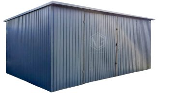 Blechgarage 6x5m Vertikal Blech Schwingtor Anthrazit Pultdach ID174