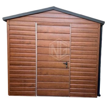 Gartenhaus Gartenschuppen 3x2m Dachrinnen Tür Satteldach Holzoptik ID433