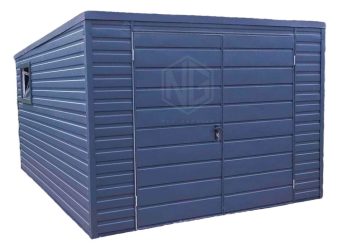 Gartenhaus 3x4m VERZINKT PVC Kippfenster Anthrazit ID214