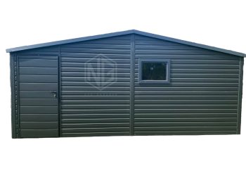 Gartenhaus 5x4m   Tür - Anthrazit - 2x  PVC Kippfenster  -  Satteldach GP75
